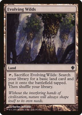 Evolving Wilds card from Commander 2013