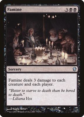 Famine card from Commander 2013