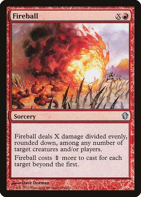 Fireball card from Commander 2013