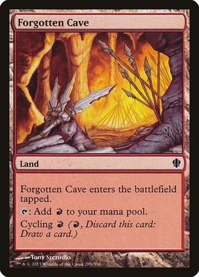 Forgotten Cave card from Commander 2013