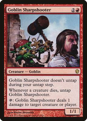 Goblin Sharpshooter card from Commander 2013