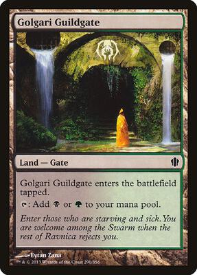 Golgari Guildgate card from Commander 2013