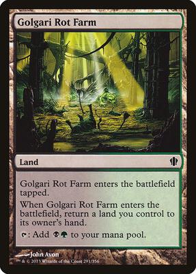 Golgari Rot Farm card from Commander 2013
