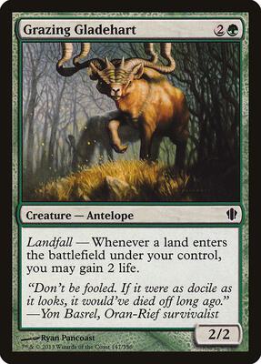 Grazing Gladehart card from Commander 2013