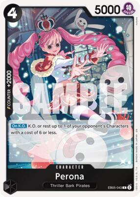 Perona card from Extra Booster: One Piece Heroines Edition Vol. 2