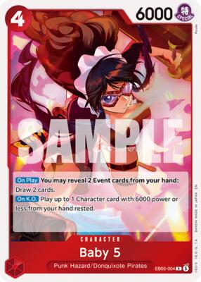 Baby 5 card from Extra Booster: One Piece Heroines Edition Vol. 2