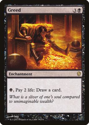Greed card from Commander 2013