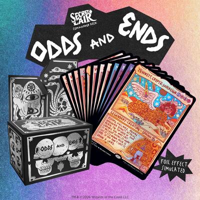 Secret Lair Commander Deck: Odds and Ends card from Secret Lair Drop Series