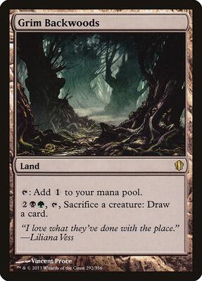 Grim Backwoods card from Commander 2013