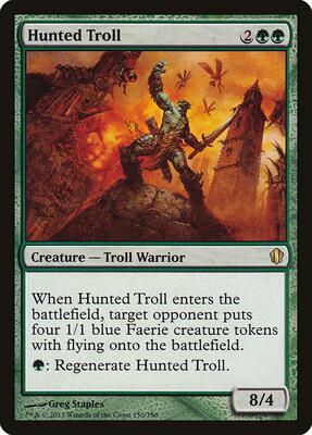 Hunted Troll card from Commander 2013