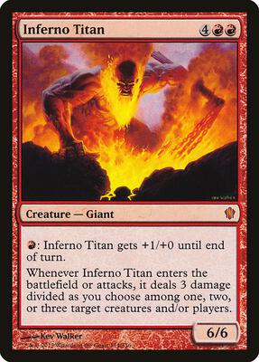 Inferno Titan card from Commander 2013