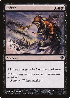 Infest card from Commander 2013
