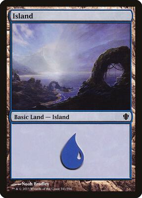 Island (341) card from Commander 2013