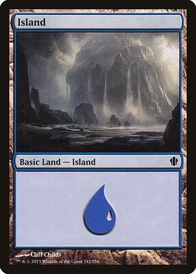 Island (342) card from Commander 2013