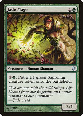 Jade Mage card from Commander 2013