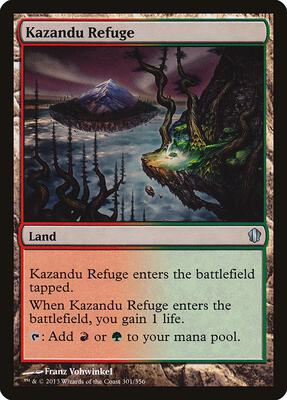 Kazandu Refuge card from Commander 2013