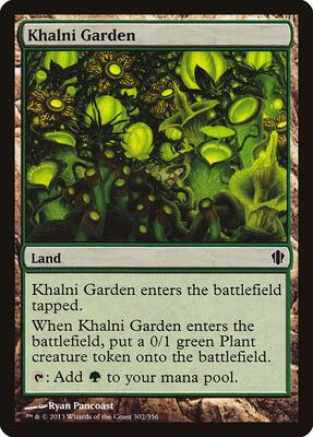 Khalni Garden card from Commander 2013