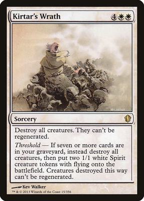Kirtar's Wrath card from Commander 2013