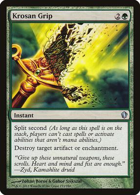 Krosan Grip card from Commander 2013