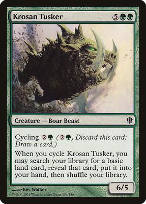 Krosan Tusker card from Commander 2013
