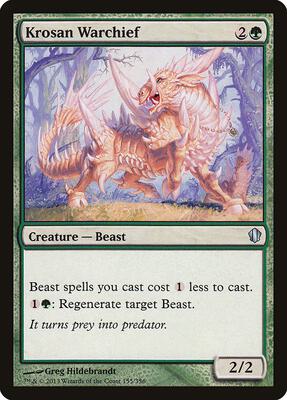 Krosan Warchief card from Commander 2013