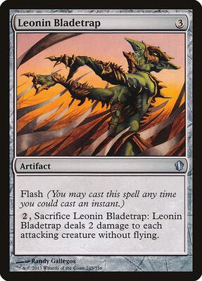 Leonin Bladetrap card from Commander 2013