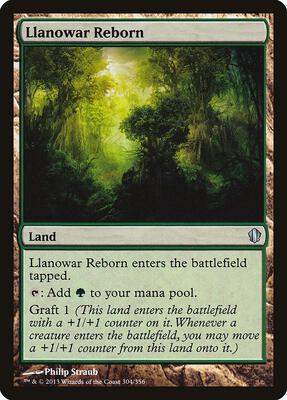 Llanowar Reborn card from Commander 2013