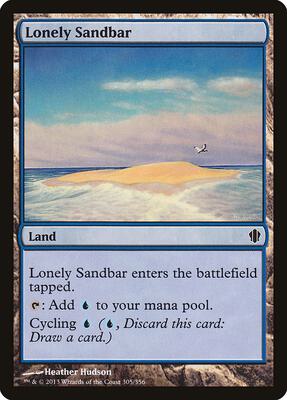 Lonely Sandbar card from Commander 2013