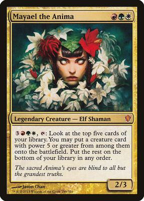 Mayael the Anima card from Commander 2013