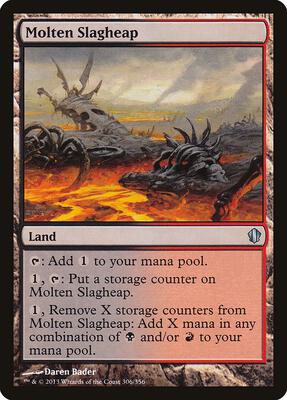 Molten Slagheap card from Commander 2013