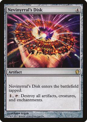 Nevinyrral's Disk card from Commander 2013