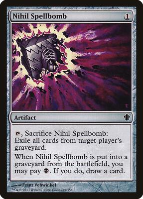 Nihil Spellbomb card from Commander 2013