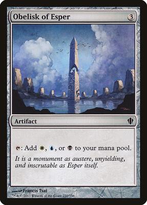 Obelisk of Esper card from Commander 2013