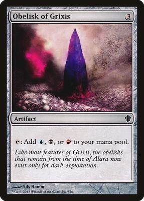 Obelisk of Grixis card from Commander 2013
