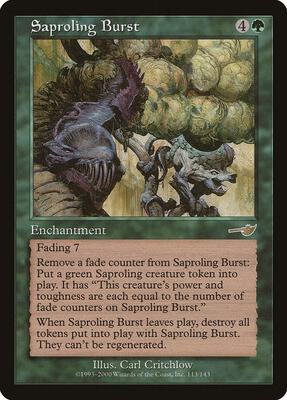 Saproling Burst card from Nemesis