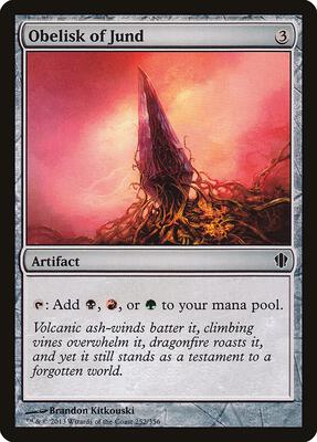 Obelisk of Jund card from Commander 2013