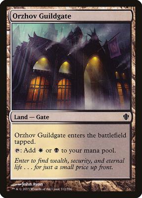 Orzhov Guildgate card from Commander 2013