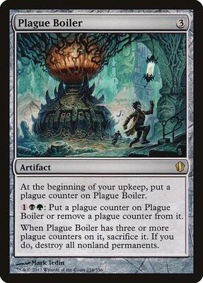 Plague Boiler card from Commander 2013