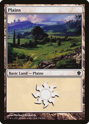 Plains (338) card from Commander 2013