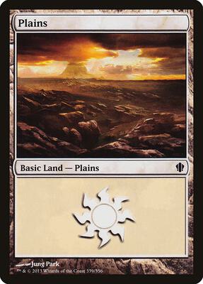 Plains (339) card from Commander 2013