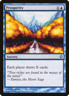 Prosperity card from Commander 2013