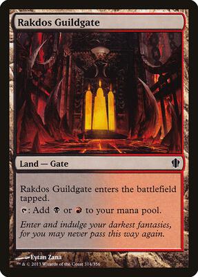 Rakdos Guildgate card from Commander 2013