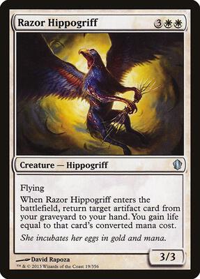 Razor Hippogriff card from Commander 2013