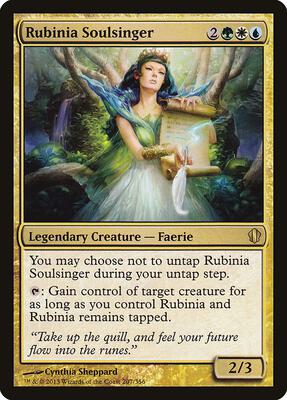 Rubinia Soulsinger card from Commander 2013