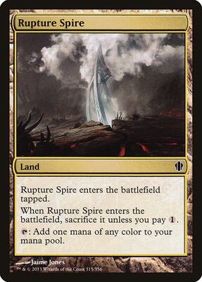 Rupture Spire card from Commander 2013