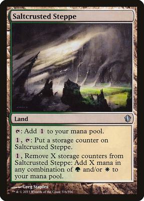 Saltcrusted Steppe card from Commander 2013