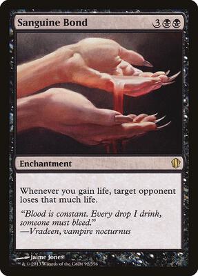Sanguine Bond card from Commander 2013