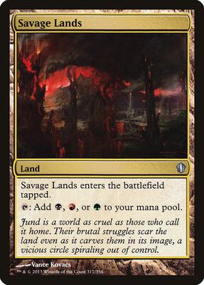 Savage Lands card from Commander 2013