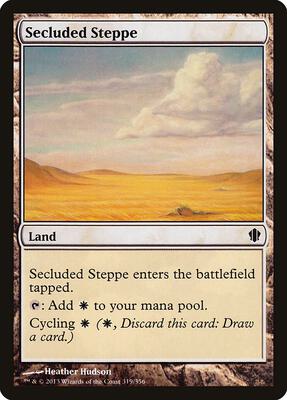 Secluded Steppe card from Commander 2013