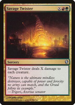 Savage Twister card from Commander 2013